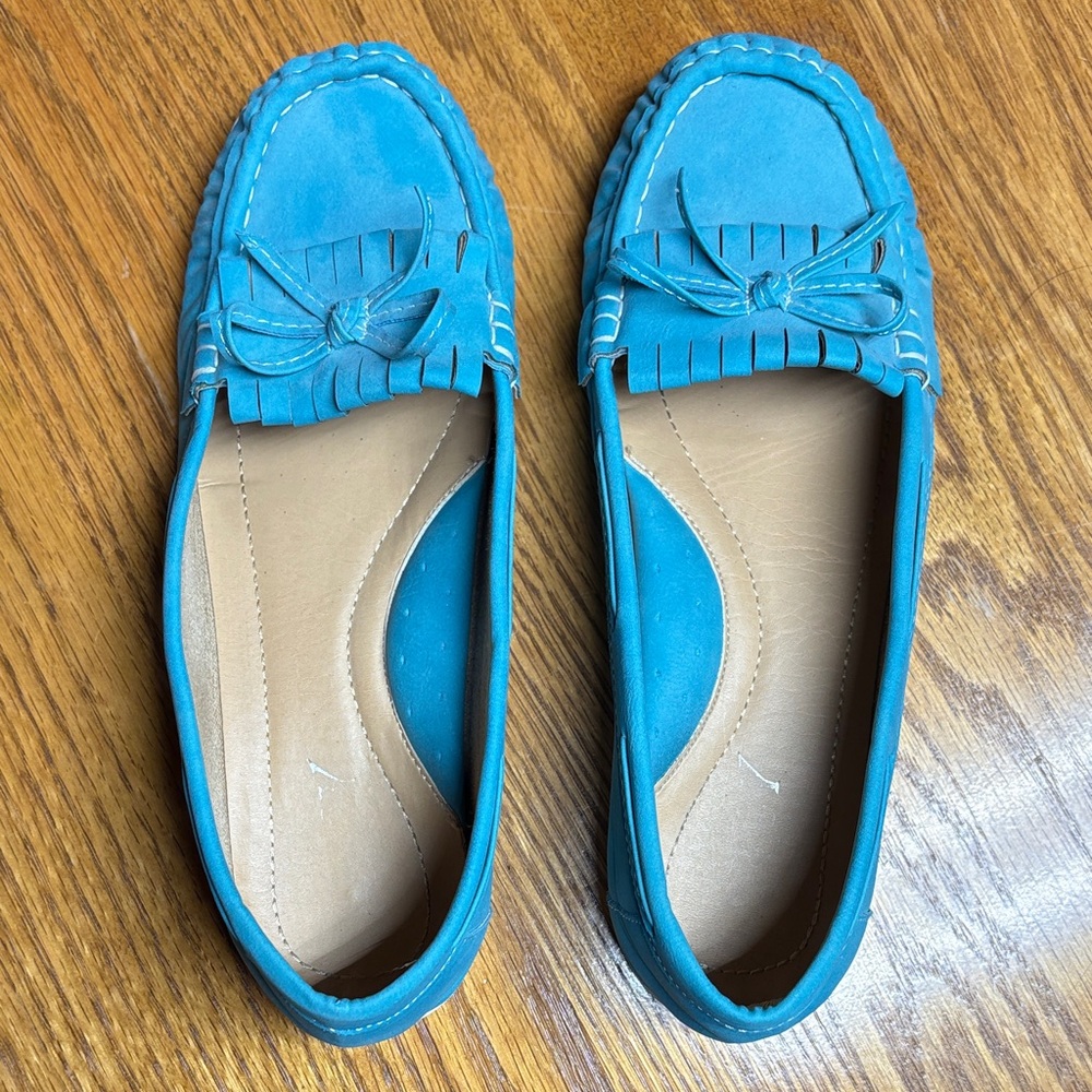 Blue Moccasin Loafers